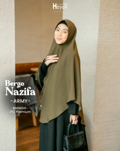 Hijab Hayuri HYRI - Bergo Nazifa Army